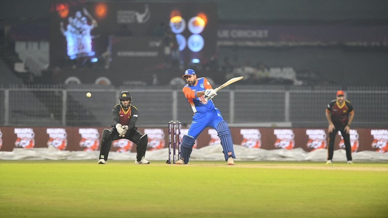legends league cricket: pankaj-yusuf roar in india maharaja's stunning six-wicket victory against kallis' world giants