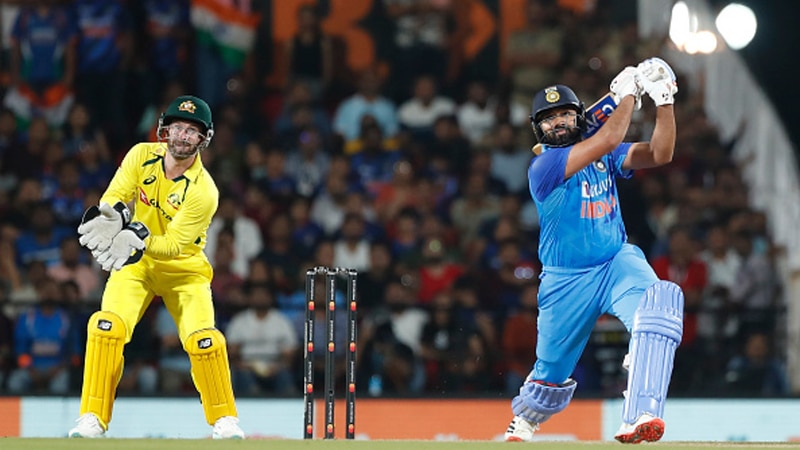 ind vs aus: rohit sharma leapfrogs martin guptill to claim this sensational t20i feat